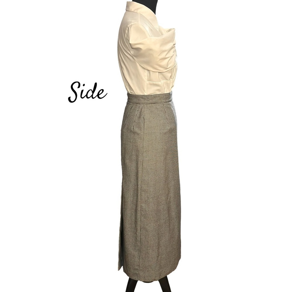 Mark Shale Vintage  Black and White Houndstooth Pencil Skirt Women's Size 6 - Picture 7 of 13